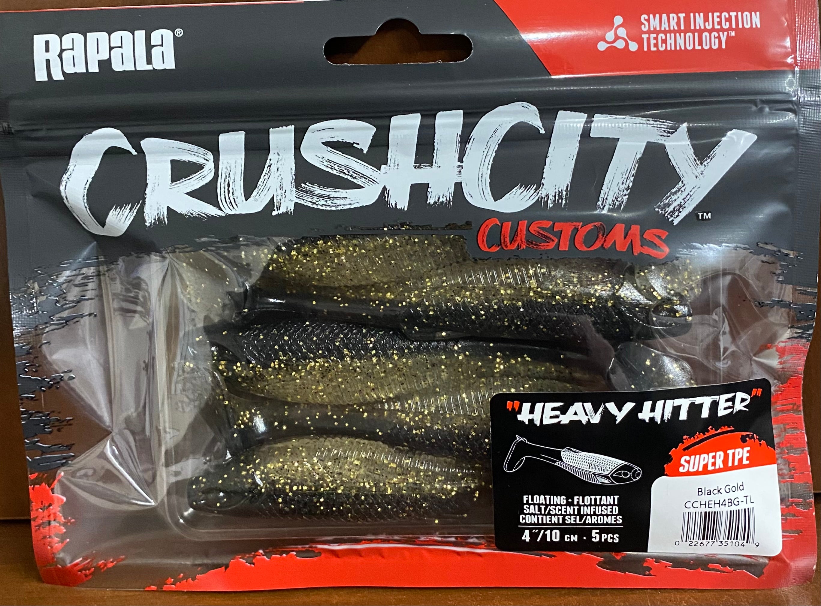 Rapala Crush City Heavy Hitter 4 Black Gold