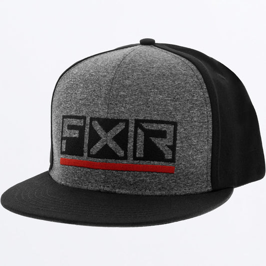 FXR Podium Hat -Grey Heather/Red