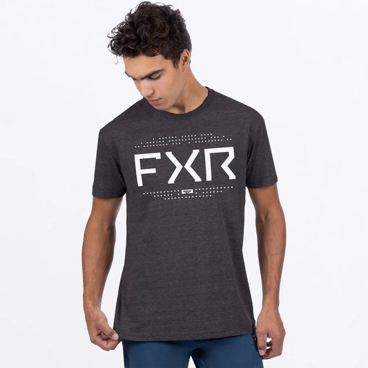 FXR M Helium T-Shirt - Charcoal Heather / White