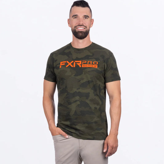 FXR M Pro Series T-Shirt - Army Camo/Orange