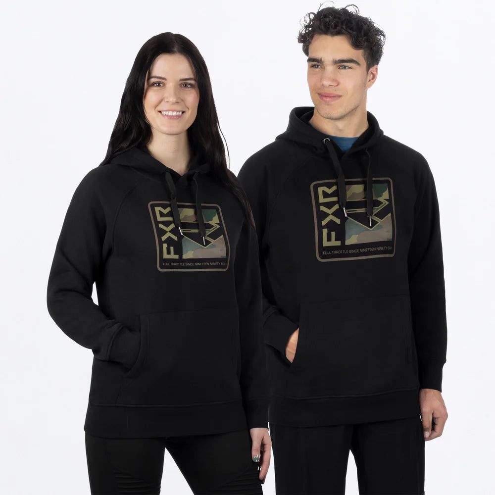 FXR Unisex Broadcast Hoodie-Black/Camo