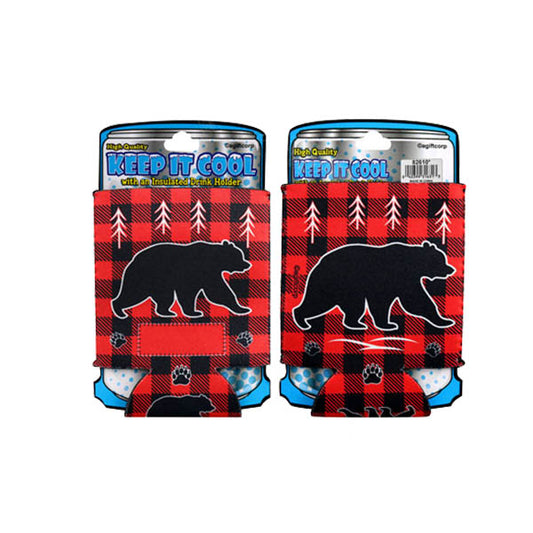 Plaid Can Holder, Carded