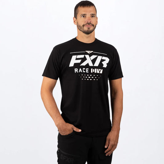 Men's Race Div Premium T-Shirt - Black/White