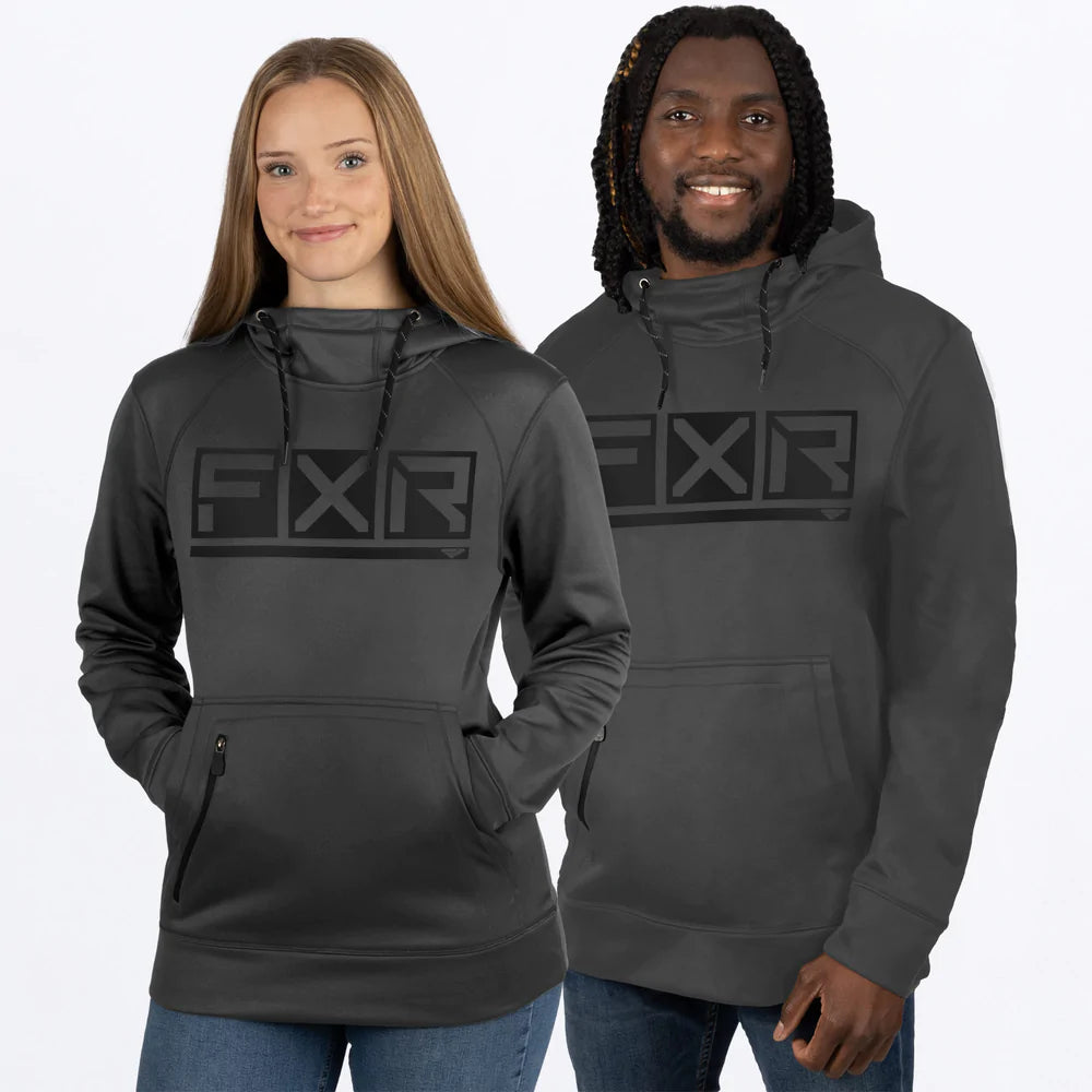 FXR Unisex Podium Tech Hoodie - Char/Black