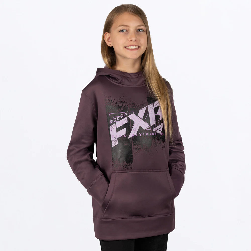 FXR YOUTH Broadcast Hoodie-Muted Grape/Dusty Lilac