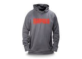 Rap Sweatshirt Grey Red Hood